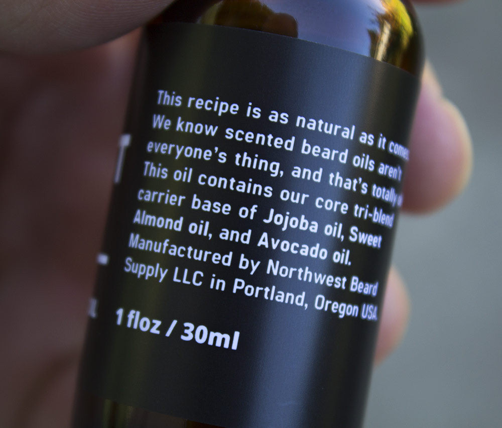 Unscented Beard Oil (1oz)